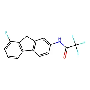 2,2,2-trifluoro-N-(8-fluoro-9H-fluoren-2-yl)acetamide structure