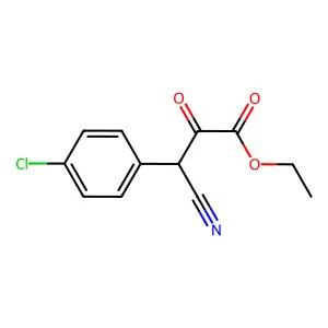 Ethyl 3-(4-chlorophenyl)-3-cyano-2-oxopropanoate structure