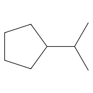 Isopropylcyclopentane structure