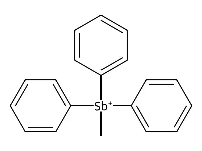 Stibonium, methyltriphenyl- structure