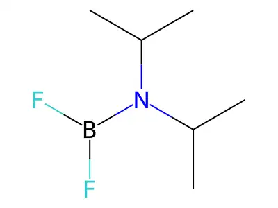 Boranamine, 1,1-difluoro-N,N-bis(1-methylethyl)- structure