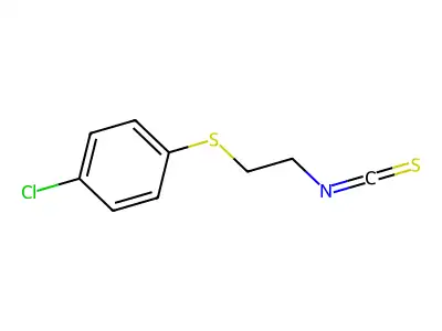 1-Chloro-4-[(2-isothiocyanatoethyl)sulfanyl]benzene structure