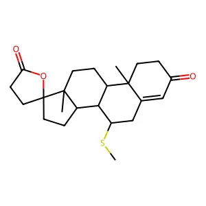 7alpha-(Thiomethyl)spironolactone structure