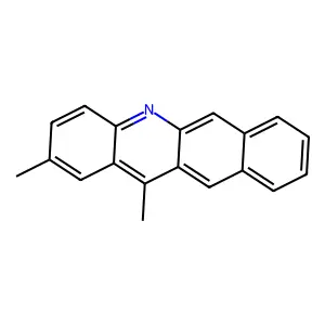 Benz(b)acridine, 2,12-dimethyl- structure