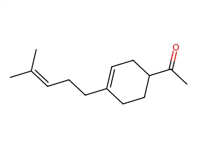 Ethanone, 1-(4-(4-methyl-3-pentenyl)-3-cyclohexen-1-yl)- structure