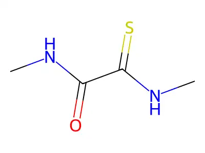 Acetamide, N-methyl-2-(methylamino)-2-thioxo- structure