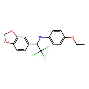 N-(4-Ethoxyphenyl)-alpha-(trichloromethyl)-1,3-benzodioxole-5-methanamine structure