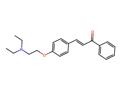 3-[4-[2-(Diethylamino)ethoxy]phenyl]-1-phenylprop-2-en-1-one structure