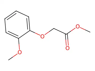 Methyl 2-(2-methoxyphenoxy)acetate structure