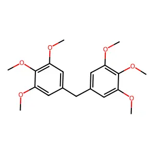 Bis(3,4,5-trimethoxyphenyl)methane structure