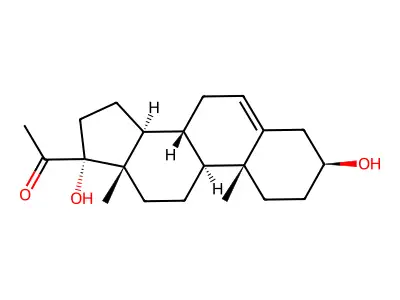 17α-羟孕烯醇酮 structure