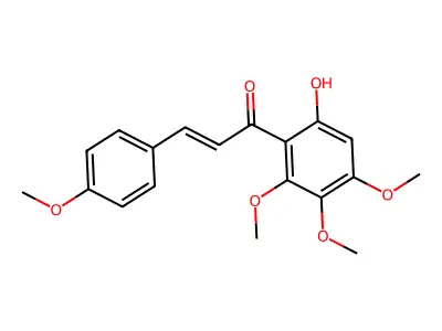 6-hydroxy-1-(4-methoxycinnamoyl)-2,3,4-Trimethoxy-benzene structure