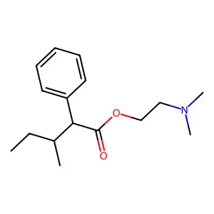 2-(Dimethylamino)ethyl 3-methyl-2-phenylpentanoate structure