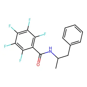 2,3,4,5,6-Pentafluoro-N-(1-phenylpropan-2-yl)benzamide structure