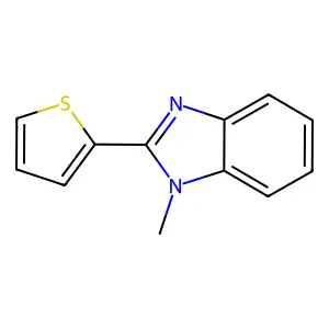 1-Methyl-2-thiophen-2-ylbenzimidazole structure