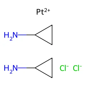 (SP-4-2)-Dichlorobis(cyclopropanamine)platinum structure