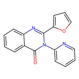 2-(Furan-2-yl)-3-pyridin-2-ylquinazolin-4-one structure