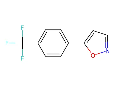 5-[4-(Trifluoromethyl)phenyl]isoxazole structure