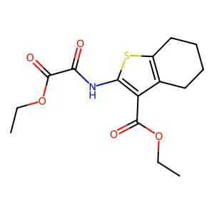 ethyl 2-(2-ethoxy-2-oxoacetamido)-4,5,6,7-tetrahydrobenzo[b]thiophene-3-carboxylate structure