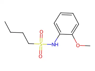 N-(2-methoxyphenyl)butane-1-sulfonamide structure