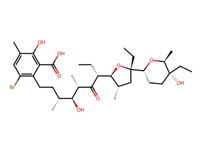 Bromolasalocid structure