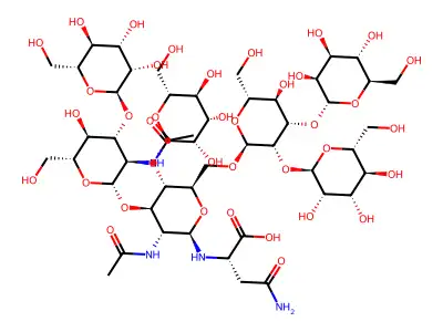 (Man)5(GlcNAc)2Asn structure