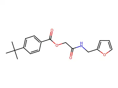 [2-(Furan-2-ylmethylamino)-2-oxoethyl] 4-tert-butylbenzoate structure