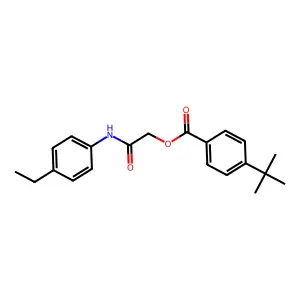 [2-(4-Ethylanilino)-2-oxoethyl] 4-tert-butylbenzoate structure