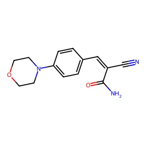 2-Cyano-3-[4-(morpholin-4-yl)phenyl]prop-2-enamide structure