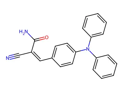 2-Cyano-3-[4-(diphenylamino)phenyl]prop-2-enamide structure