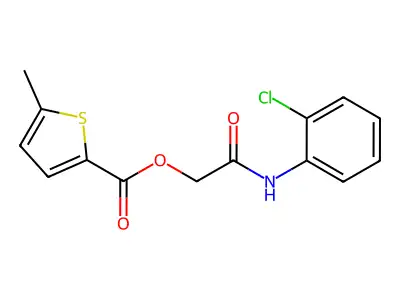 [2-(2-Chloroanilino)-2-oxoethyl] 5-methylthiophene-2-carboxylate structure