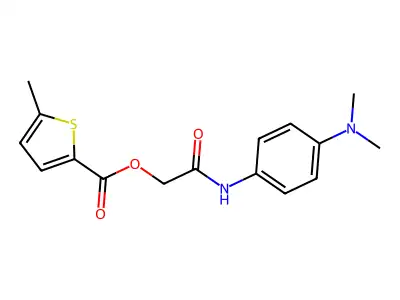 [2-[4-(Dimethylamino)anilino]-2-oxoethyl] 5-methylthiophene-2-carboxylate structure