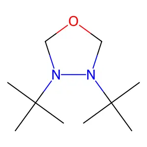 1,3,4-Oxadiazolidine, 3,4-bis(1,1-dimethylethyl)- structure