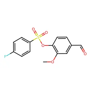 4-Formyl-2-methoxyphenyl 4-fluorobenzenesulfonate structure