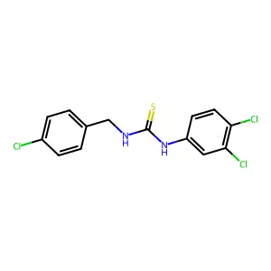 1-[(4-Chlorophenyl)methyl]-3-(3,4-dichlorophenyl)thiourea structure