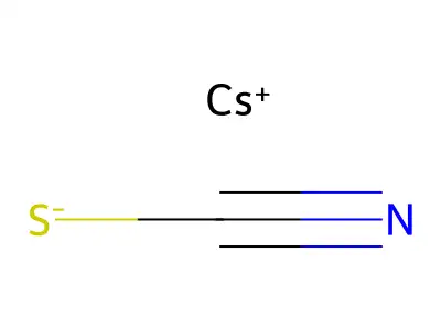 硫氰酸铯 structure