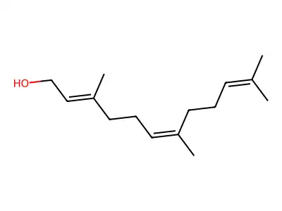 (E,Z)-Farnesol structure