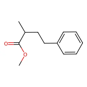 Methyl 2-methyl-4-phenylbutanoate structure