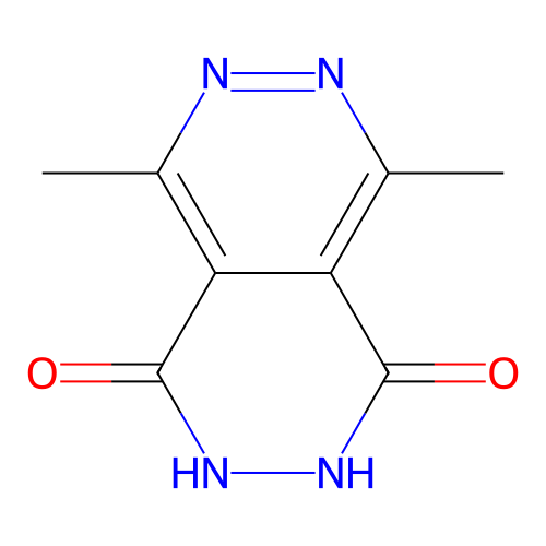4-hydroxy-5,8-dimethylpyridazino[4,5-d]pyridazin-1(2H)-one structure