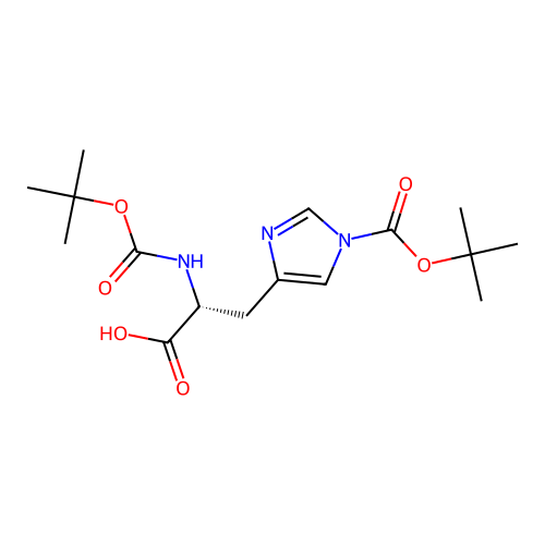 BOC-D-HIS(BOC)-OH structure