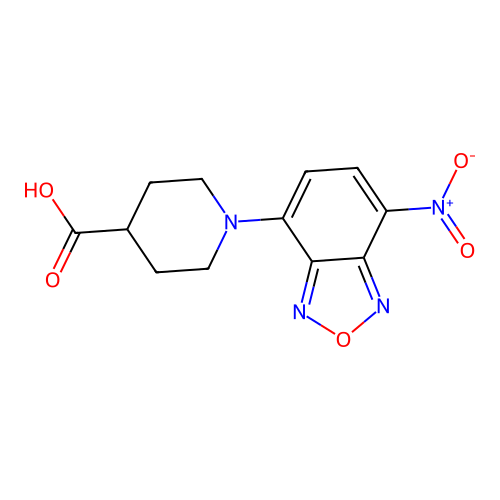 1-(7-Nitro-2,1,3-benzoxadiazol-4-yl)piperidine-4-carboxylic acid structure