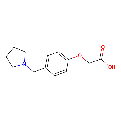 (4-Pyrrolidin-1-ylmethyl-phenoxy)-acetic acid structure