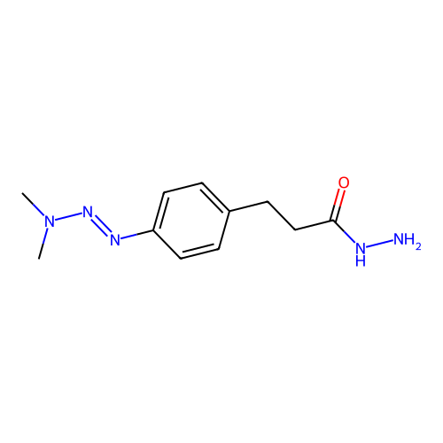 3-[4-(Dimethylaminodiazenyl)phenyl]propanehydrazide structure