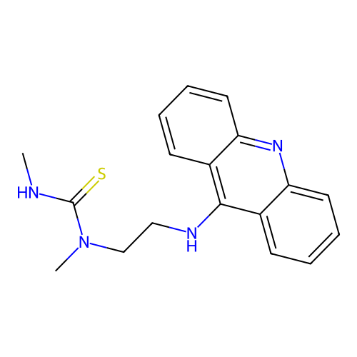 1-(2-(Acridin-9-ylamino)ethyl)-1,3-dimethylthiourea structure