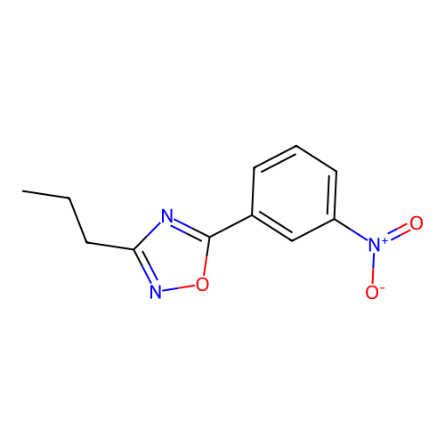 5-(3-Nitrophenyl)-3-propyl-1,2,4-oxadiazole structure