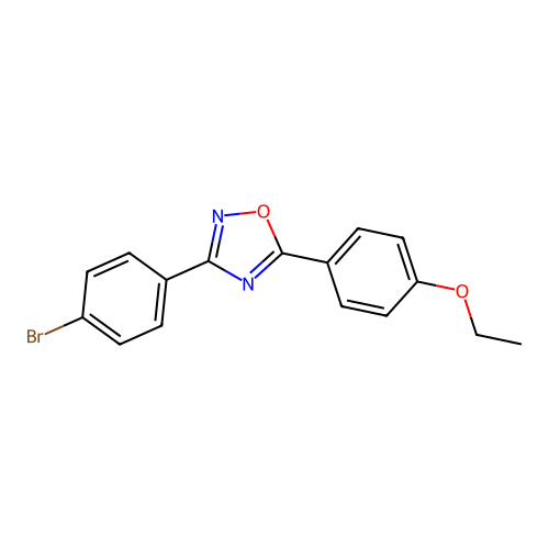3-(4-Bromophenyl)-5-(4-ethoxyphenyl)-1,2,4-oxadiazole structure