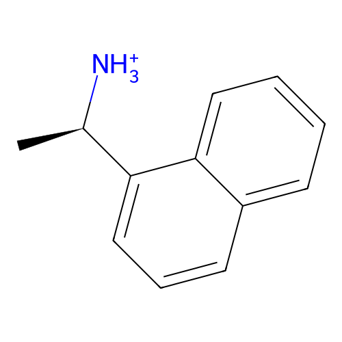 [(1R)-1-naphthalen-1-ylethyl]azanium structure