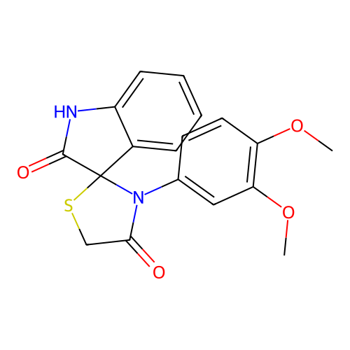3'-(3,4-Dimethoxyphenyl)spiro[indoline-3,2'-thiazolidine]-2,4'-dione structure