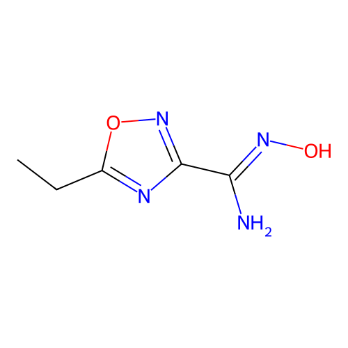 1,2,4-Oxadiazole-3-carboximidamide, 5-ethyl-N-hydroxy- structure