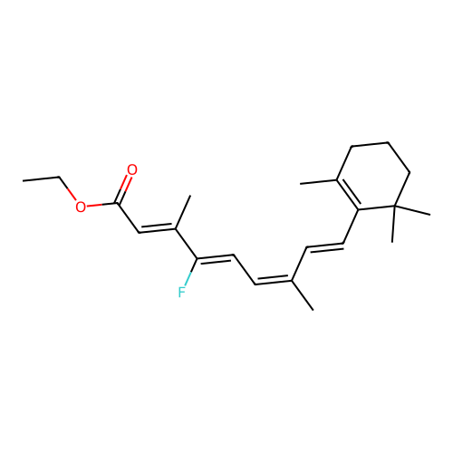 Ethyl 12-fluororetinoate structure